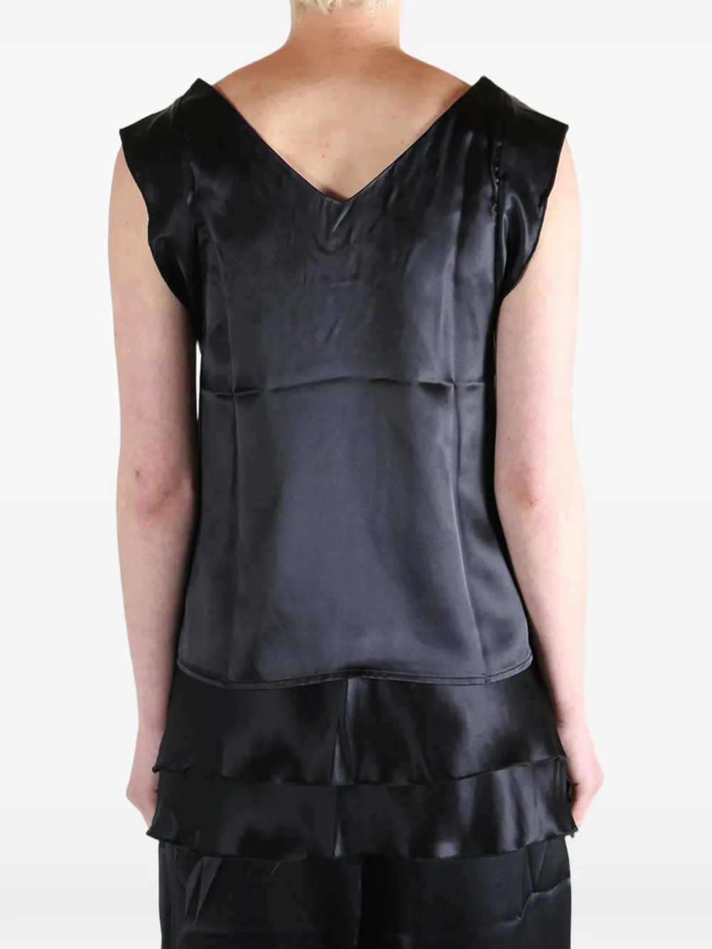 Baserange V-neck top Zwart