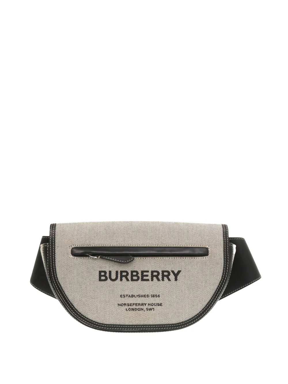 Burberry Pre-Owned 2023-2026 Small Canvas Horseferry Olympia belt bag - Grigio