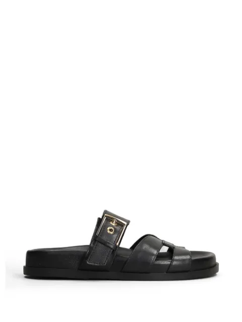 Arezzo buckle-fastening leather flat sandals