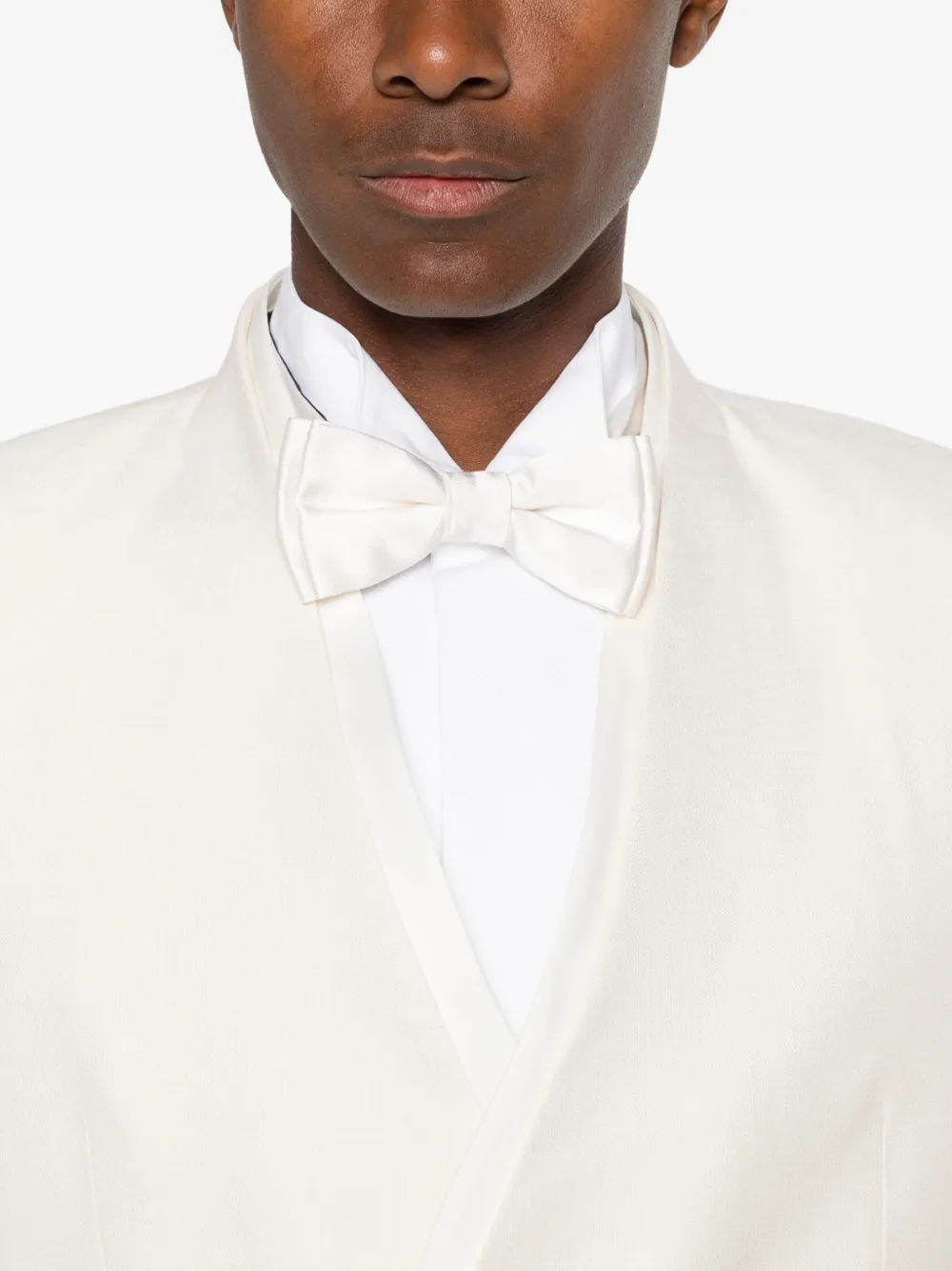 Tagliatore Alex blazer met satijnen afwerking Beige