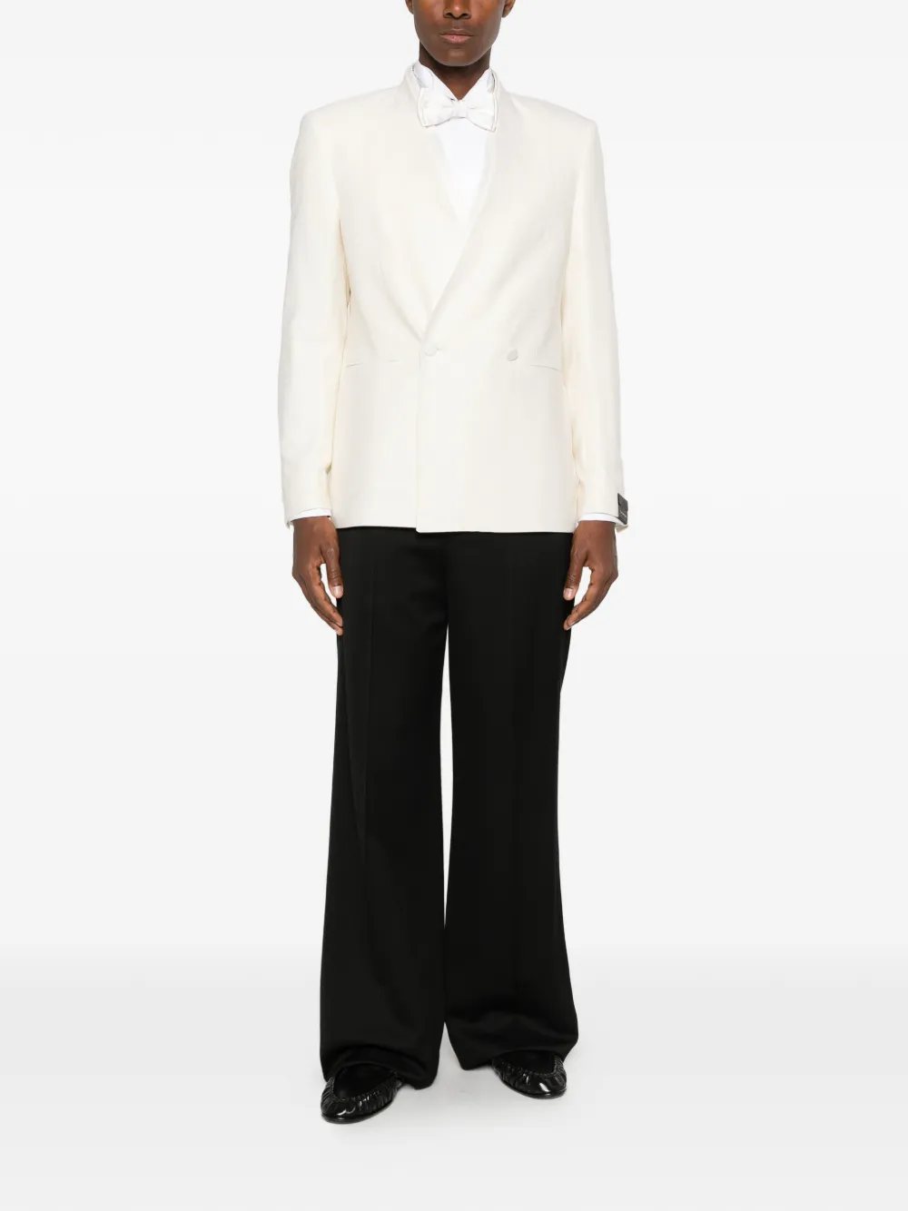 Tagliatore Alex blazer met satijnen afwerking Beige