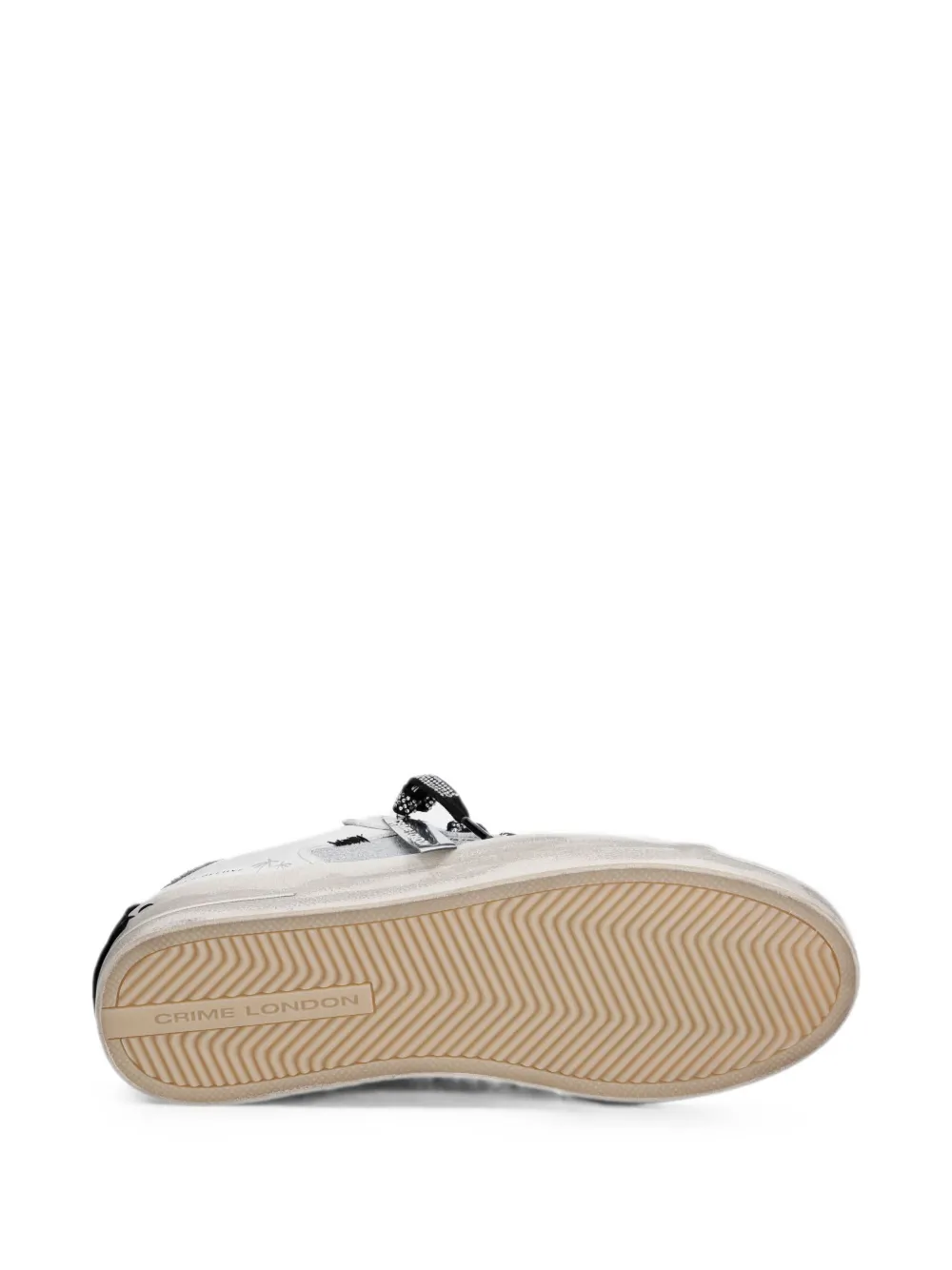 Crime London SK8 Deluxe glitter-detail sneakers Wit