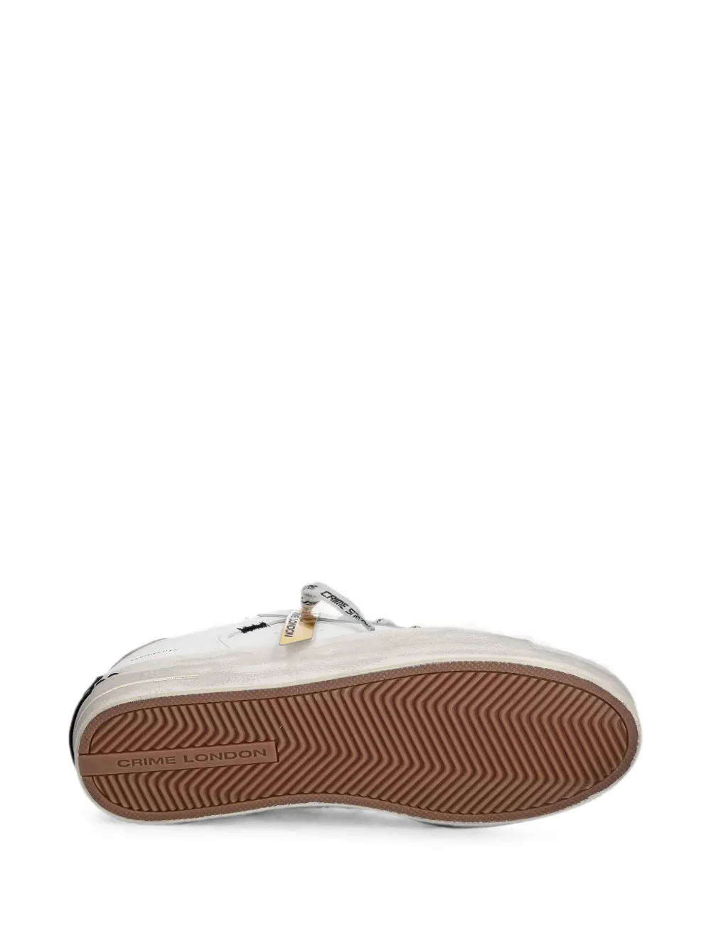 Crime London Sk8 Deluxe star-patch sneakers Wit