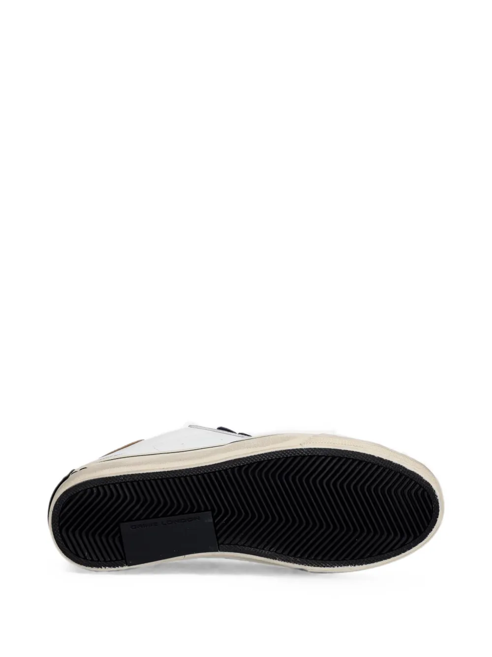 Crime London 2.0 distressed panelled sneakers Wit