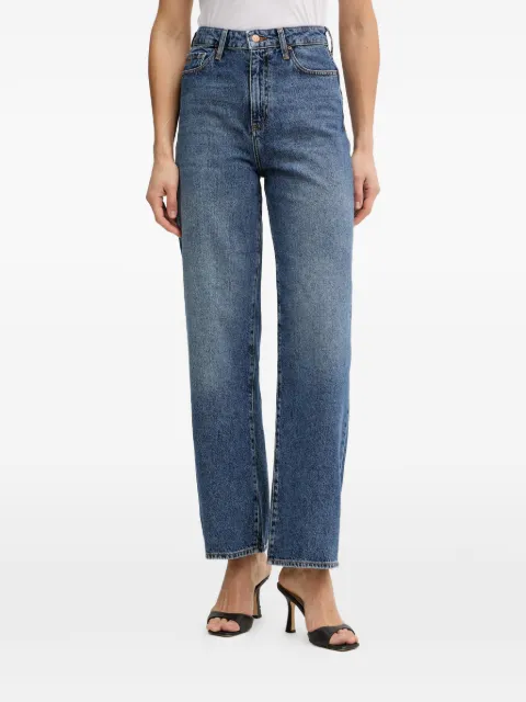 Armani Exchange logo-patch jeans