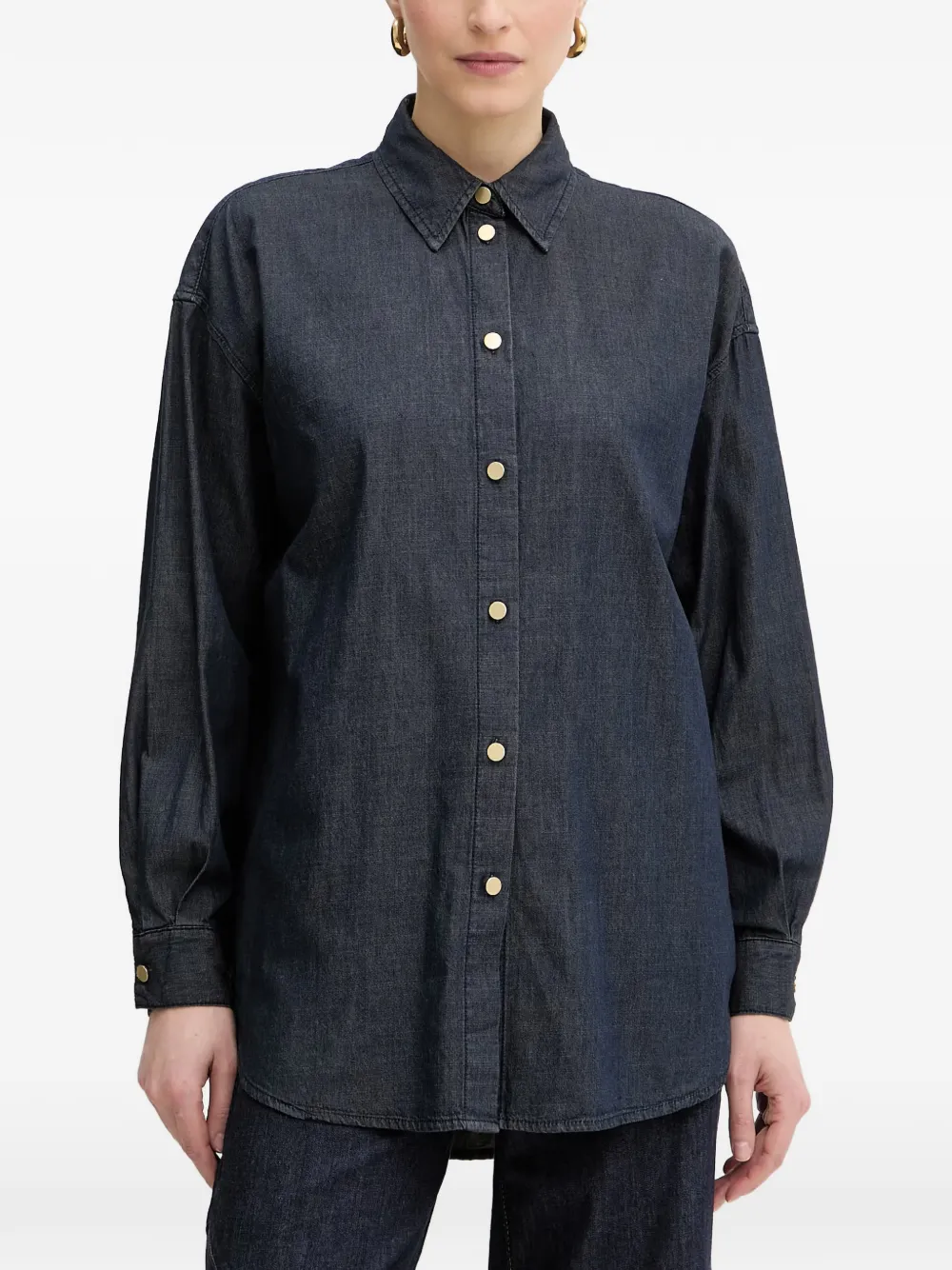 Armani Exchange drop-shoulder shirt - Blu