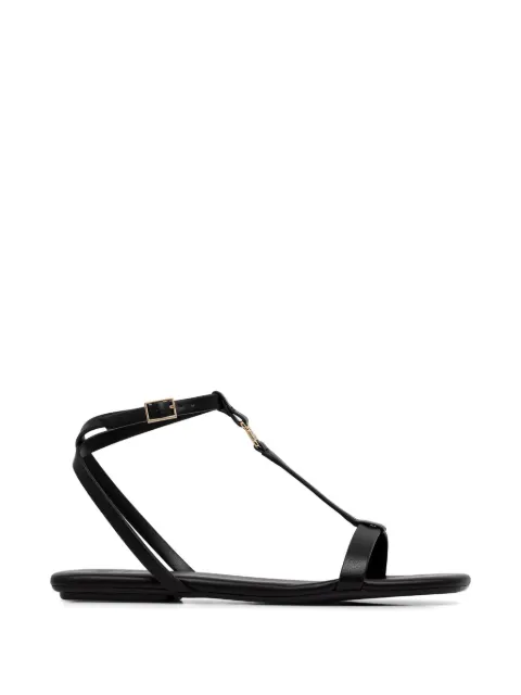 Armani Exchange logo-plaque flat sandals