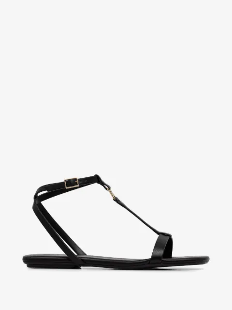 Armani Exchange sandalias con placa del logo