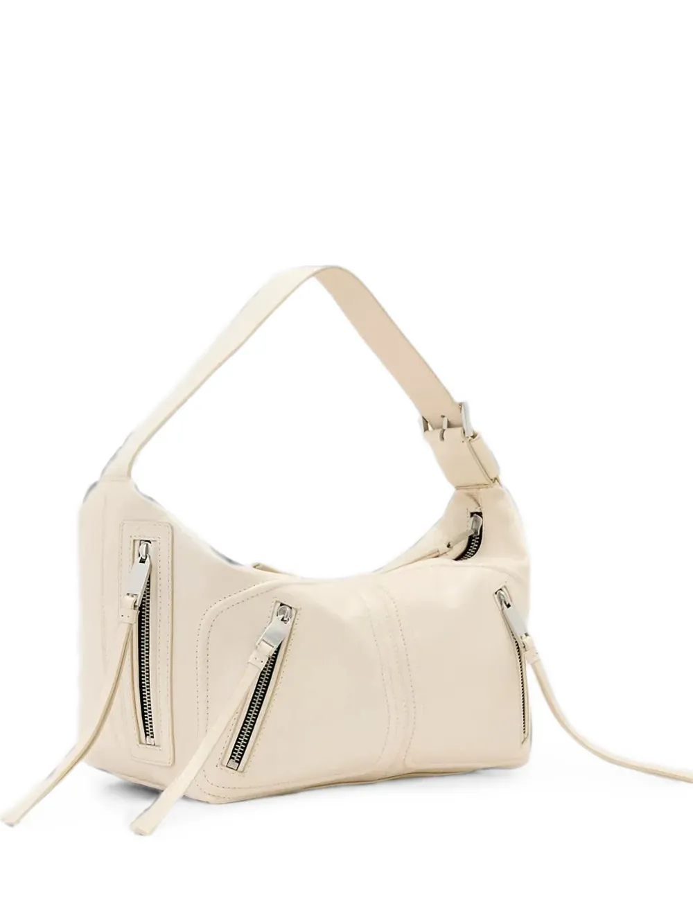 AllSaints Jean Rey buckle-detail zip-fastening shoulder bag - Toni neutri