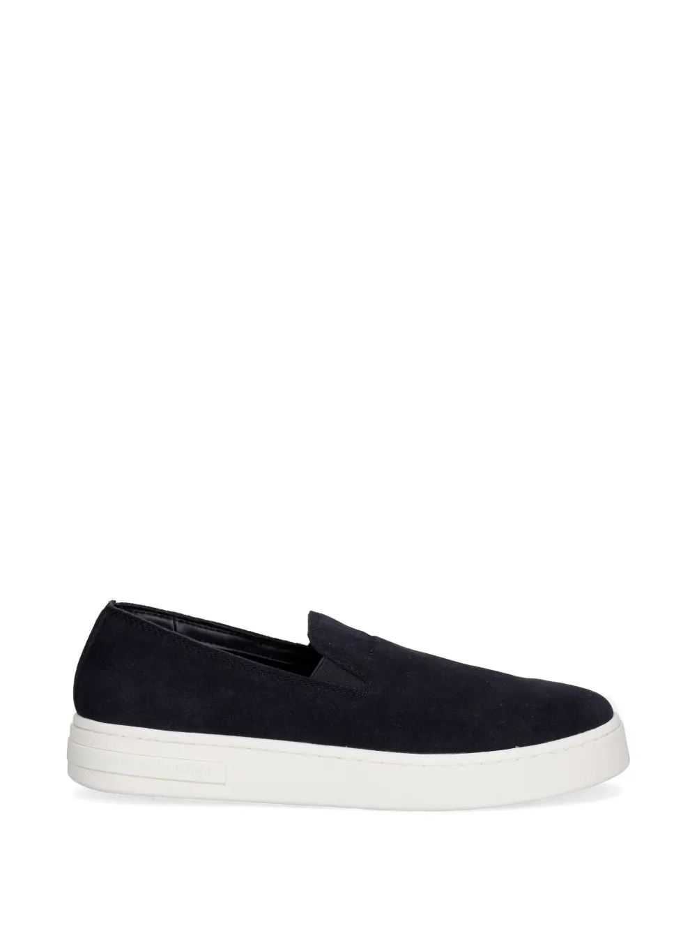 Armani Exchange Slip-on Sneakers In Black