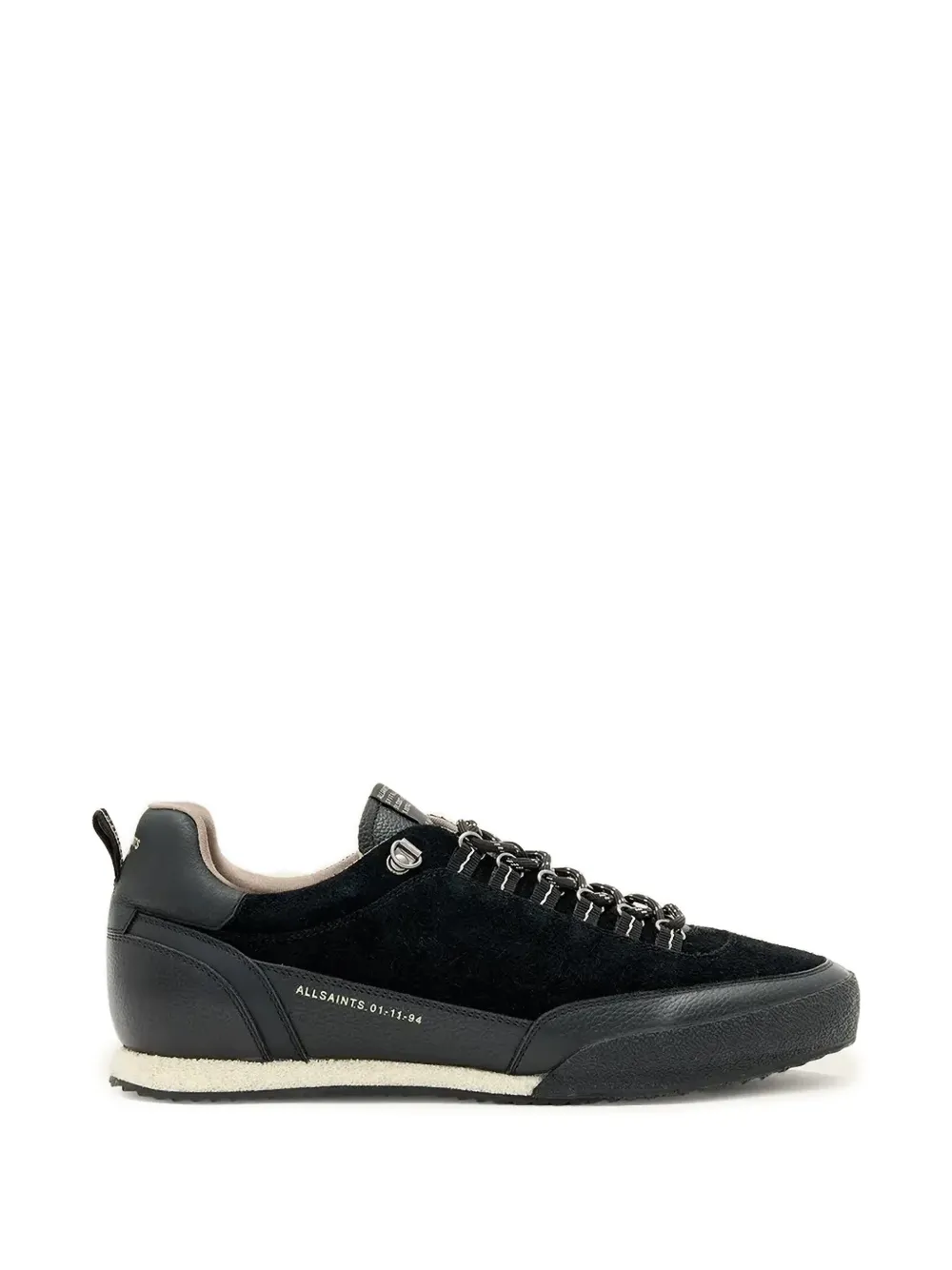 AllSaints Harri Sneakers mit Wildledereinsätzen - Schwarz