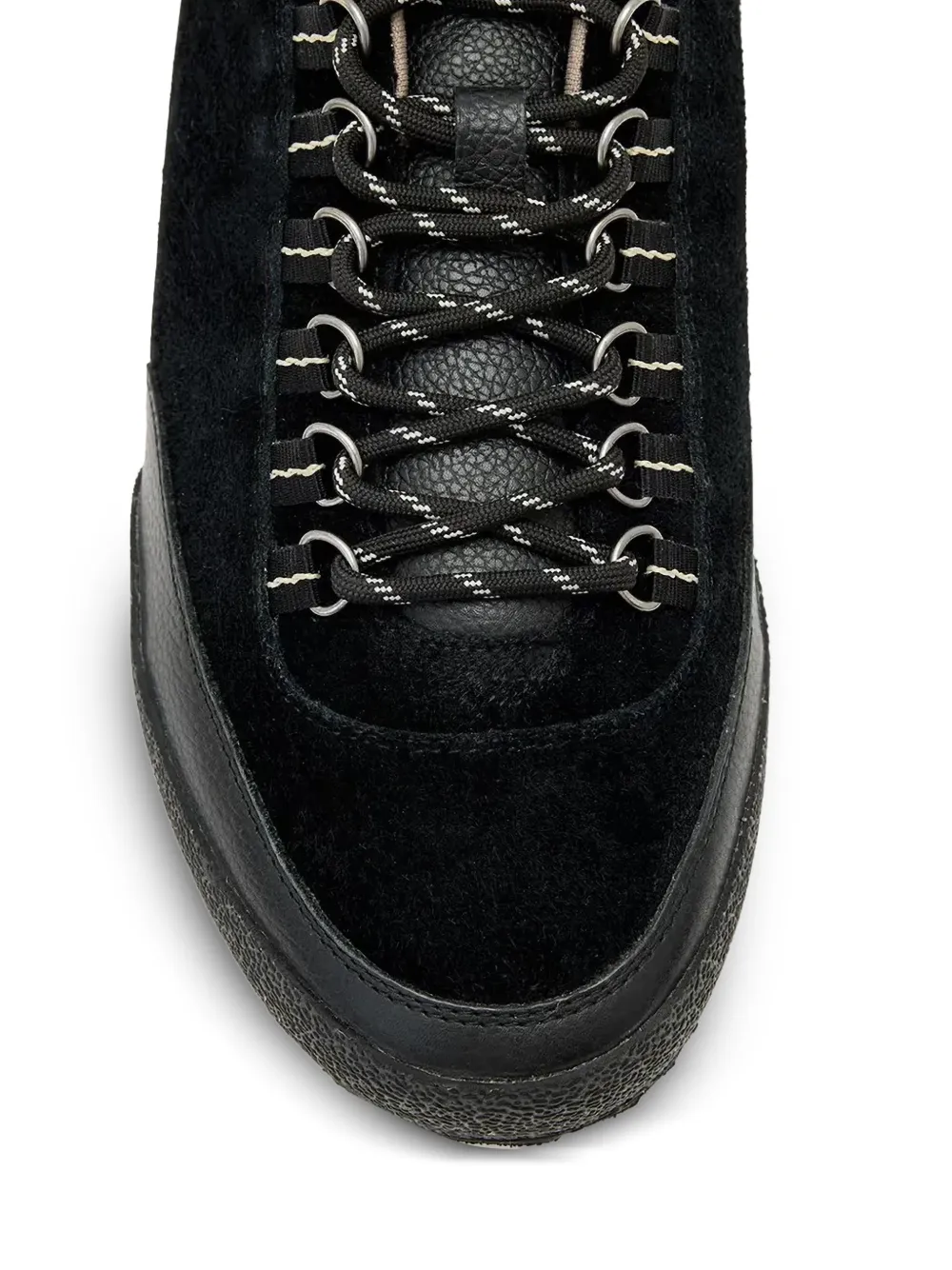 AllSaints Harri suède sneakers met vlakken Zwart