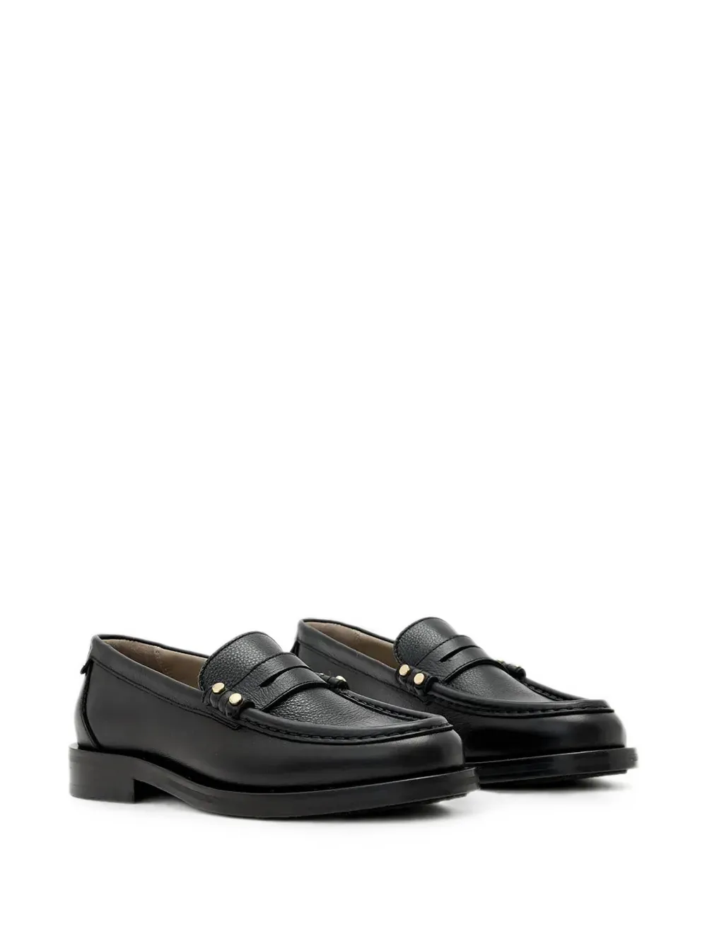 AllSaints Bloom penny loafers verfraaid met studs Zwart
