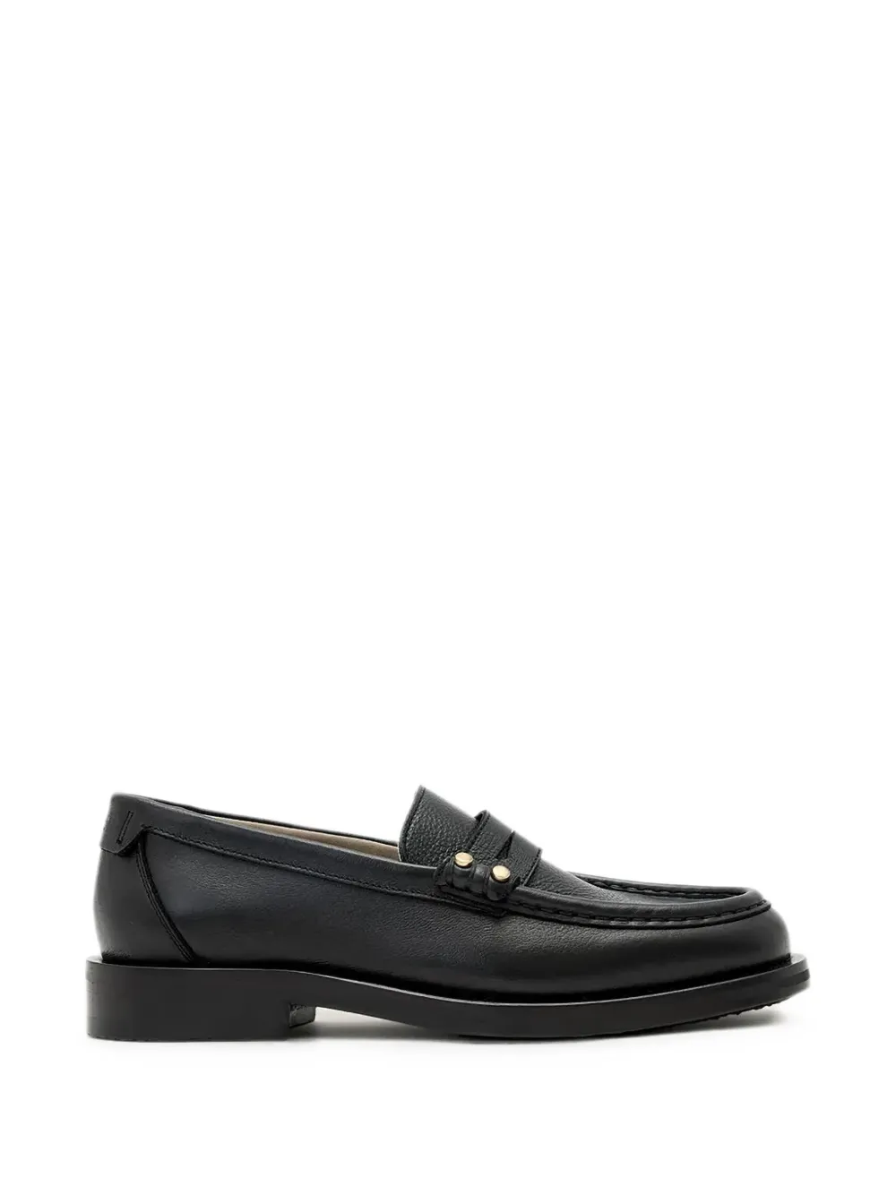 AllSaints Bloom Penny-Loafer mit Nieten - Schwarz