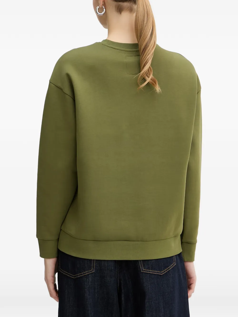 Armani Exchange Sweater met geborduurd logo Groen