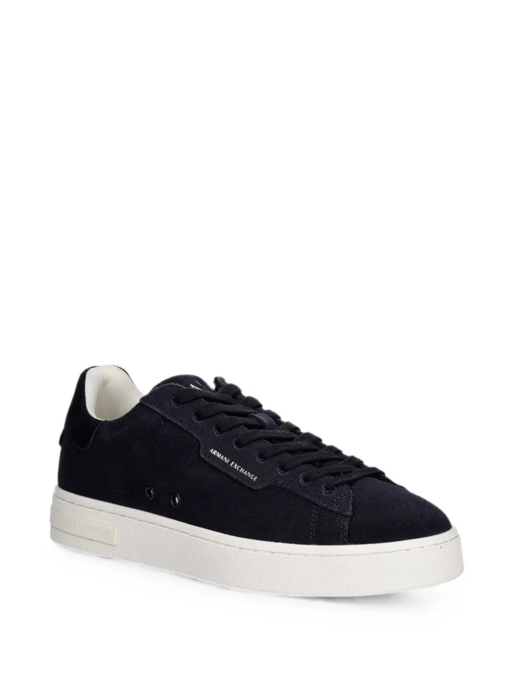 Armani Exchange suede sneakers Blauw