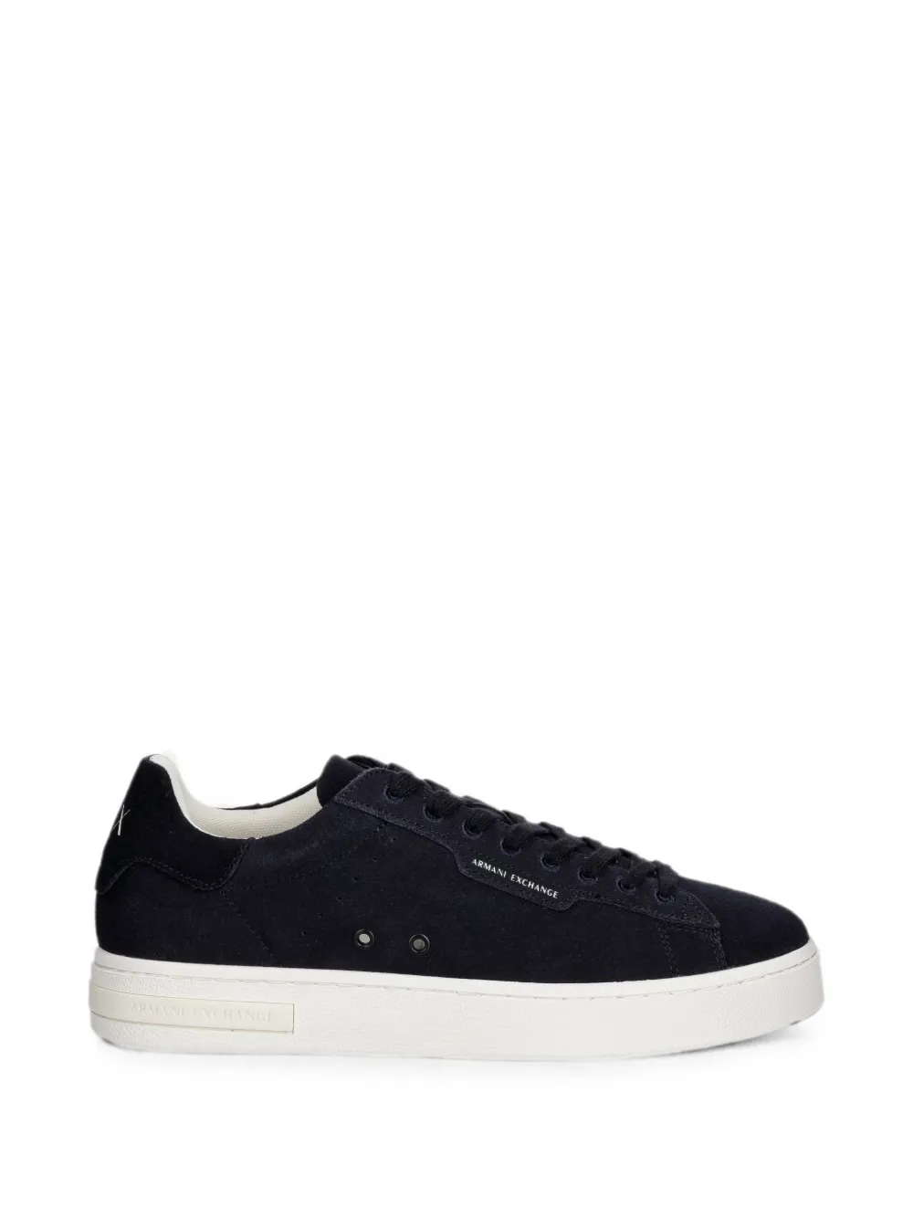 Armani Exchange Suede Sneakers In Blue