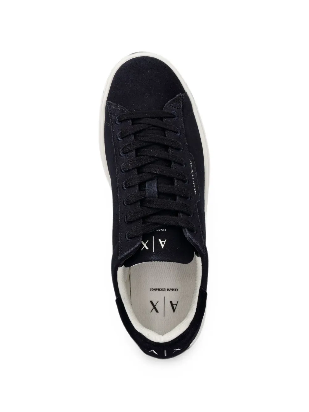 Armani Exchange suede sneakers Blauw