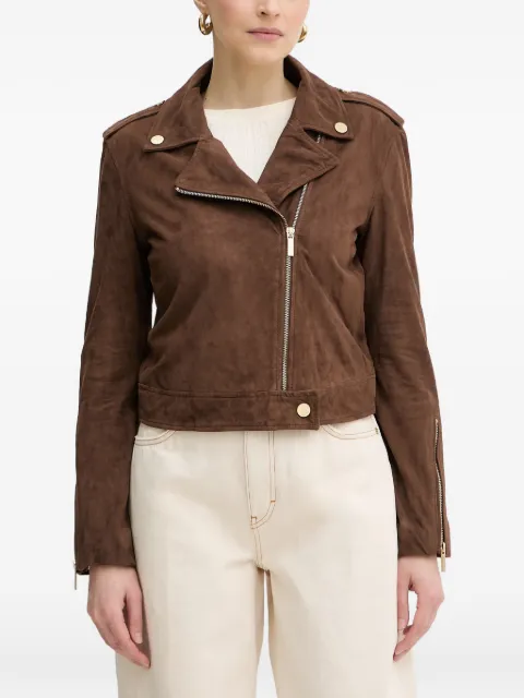 Armani Exchange suede biker jacket