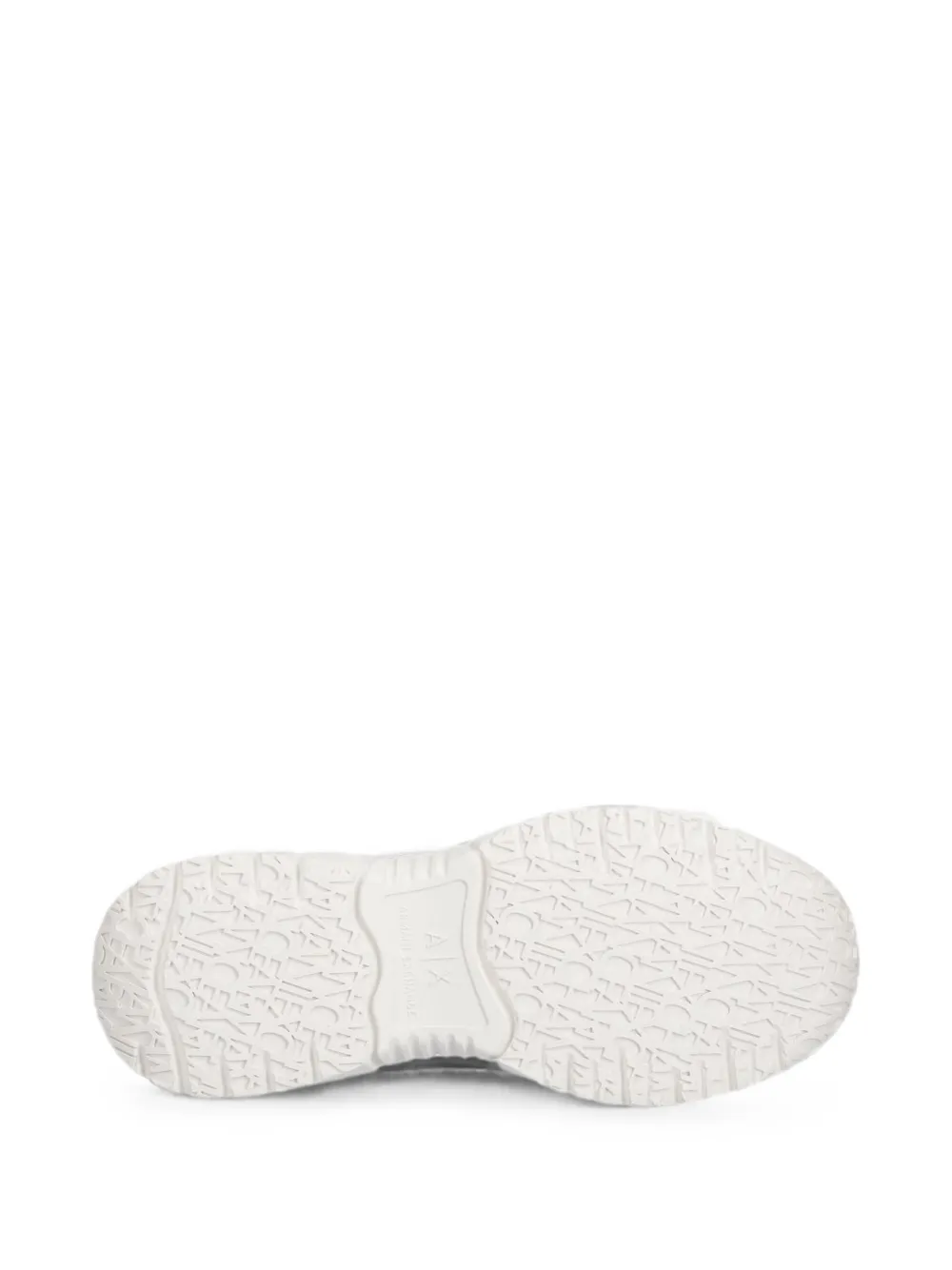 Armani Exchange logo-print panelled sneakers Wit