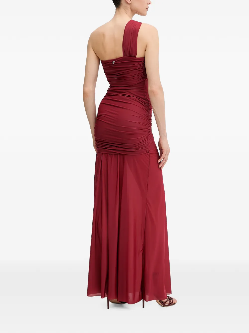 Aniye By Xena asymmetrische maxi-jurk met ruches Rood