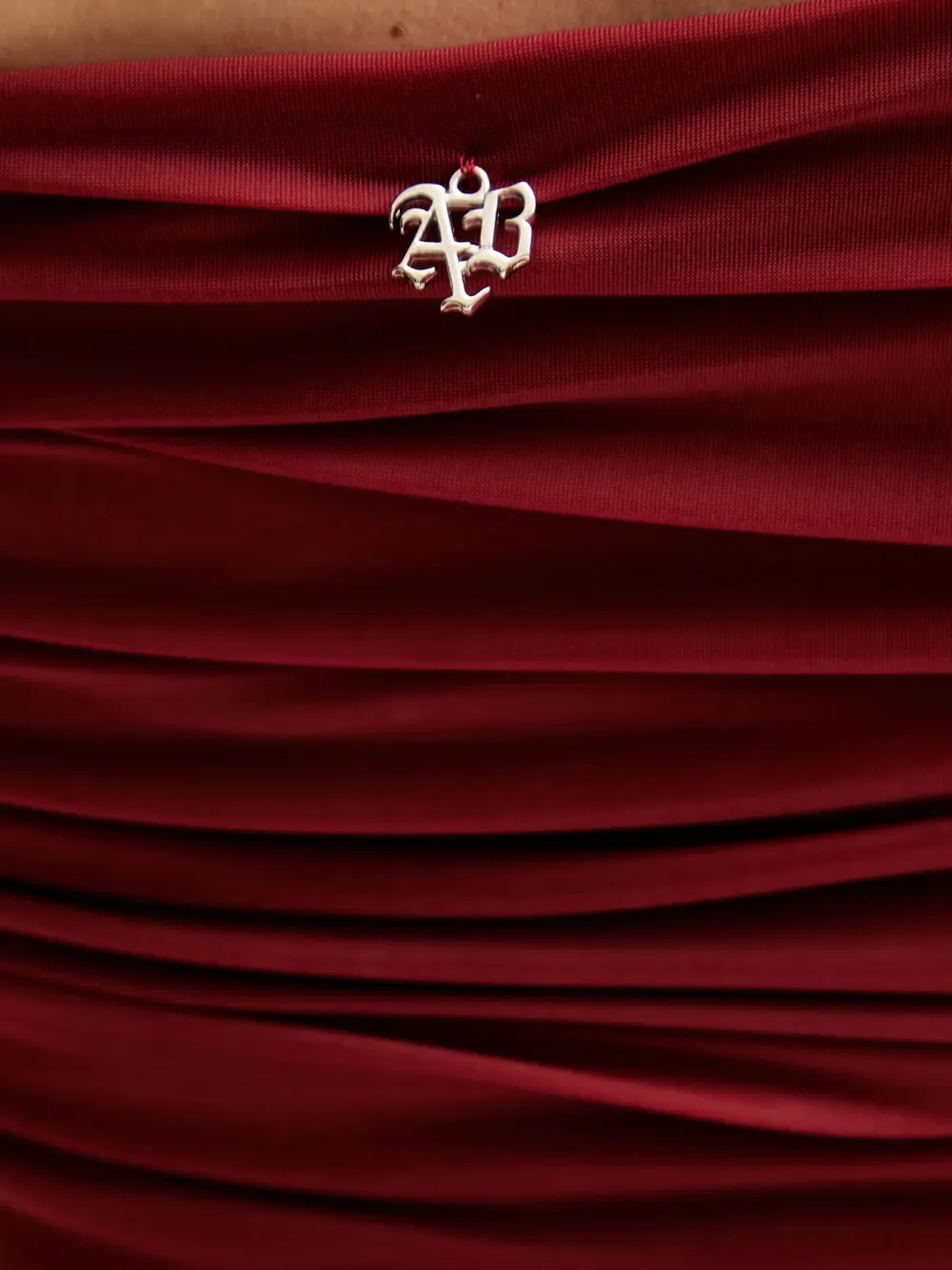 Aniye By Xena asymmetrische maxi-jurk met ruches Rood