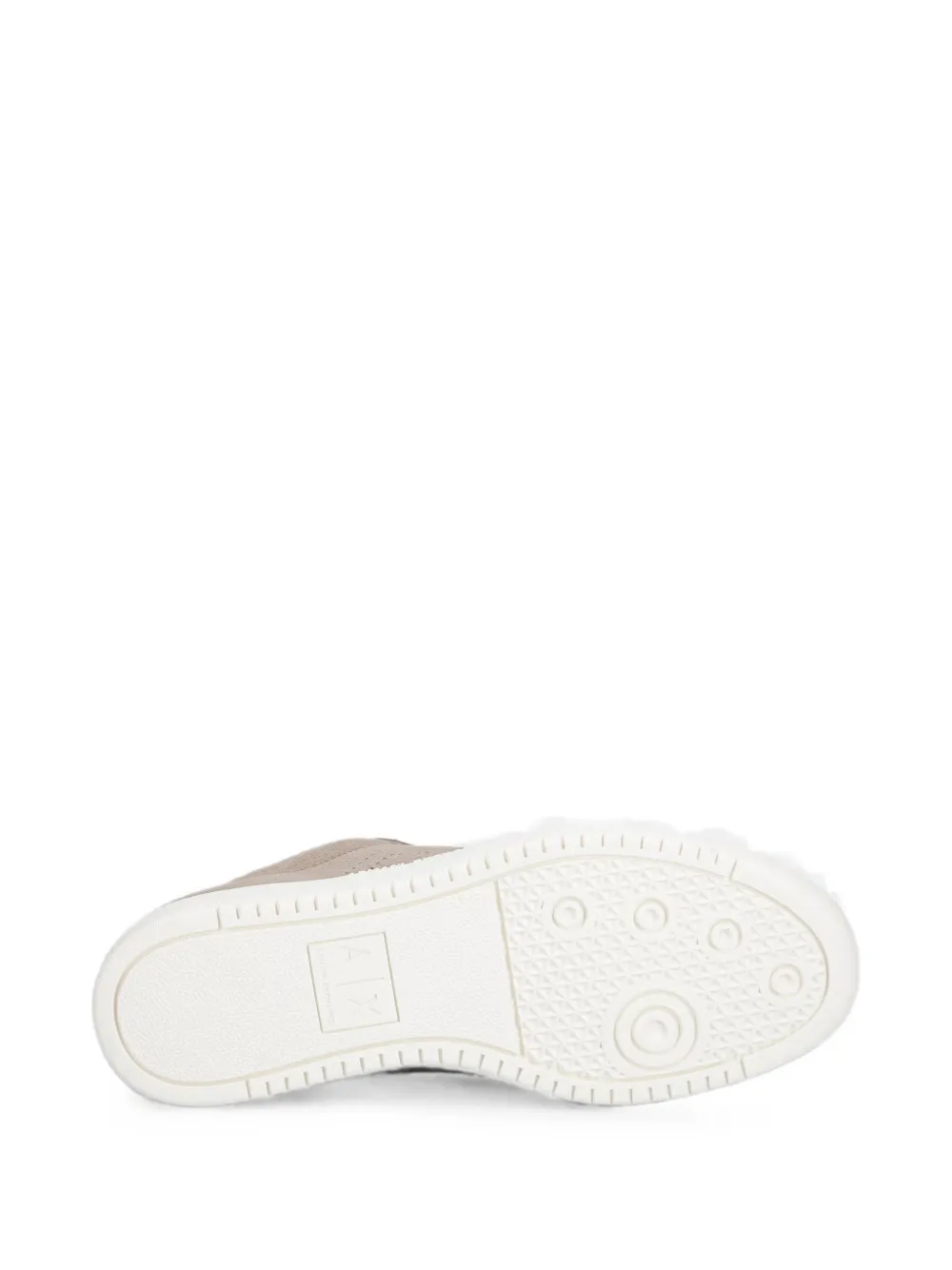 Armani Exchange perforated logo sneakers Beige