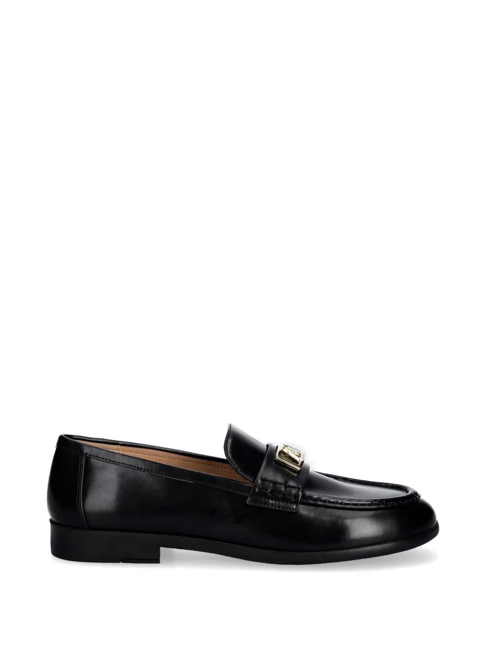 Armani Exchange logo-plaque loafers - Nero