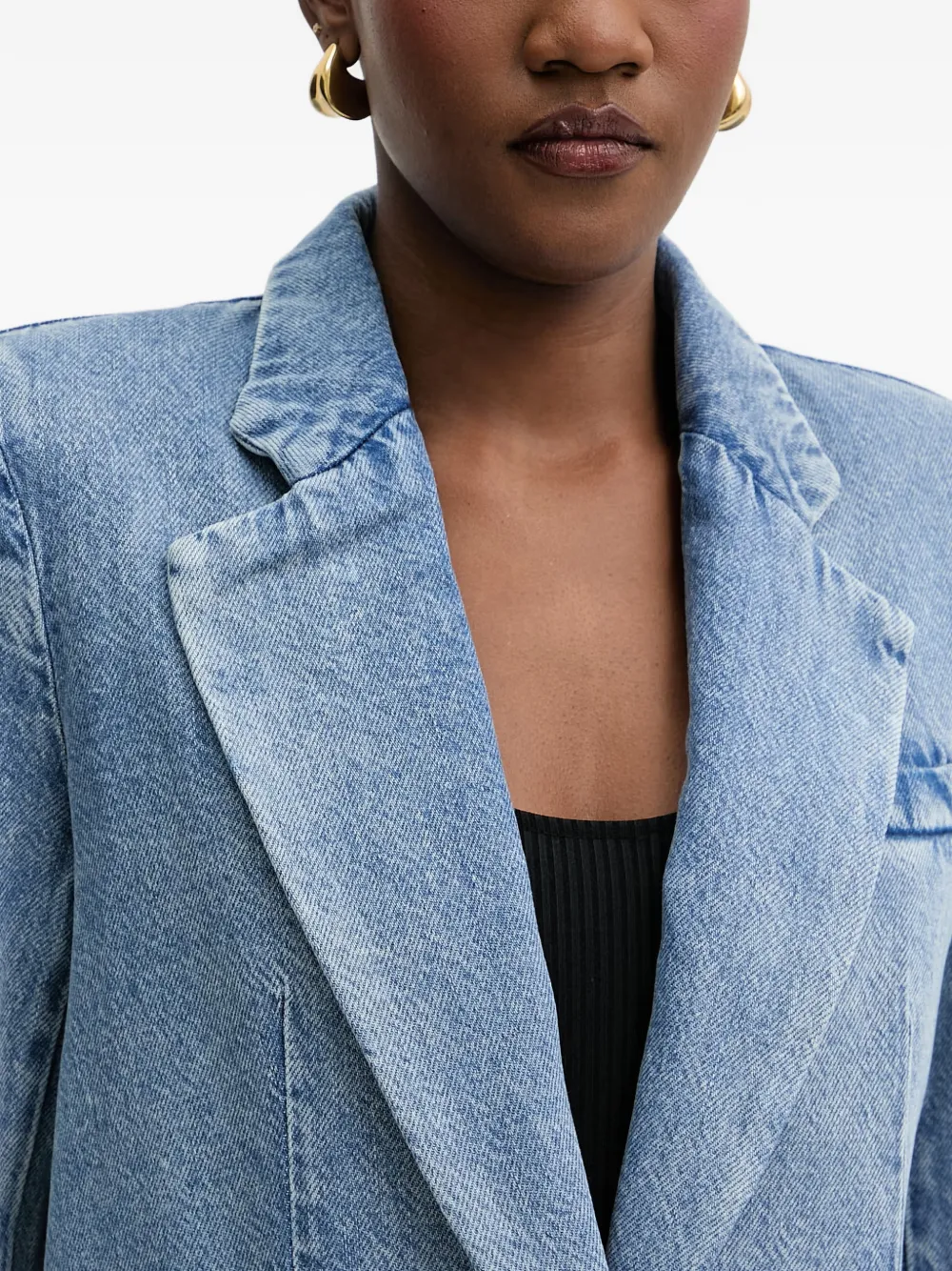 Armani Exchange Denim blazer Blauw