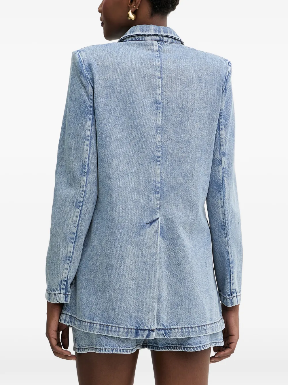 Armani Exchange Denim blazer Blauw