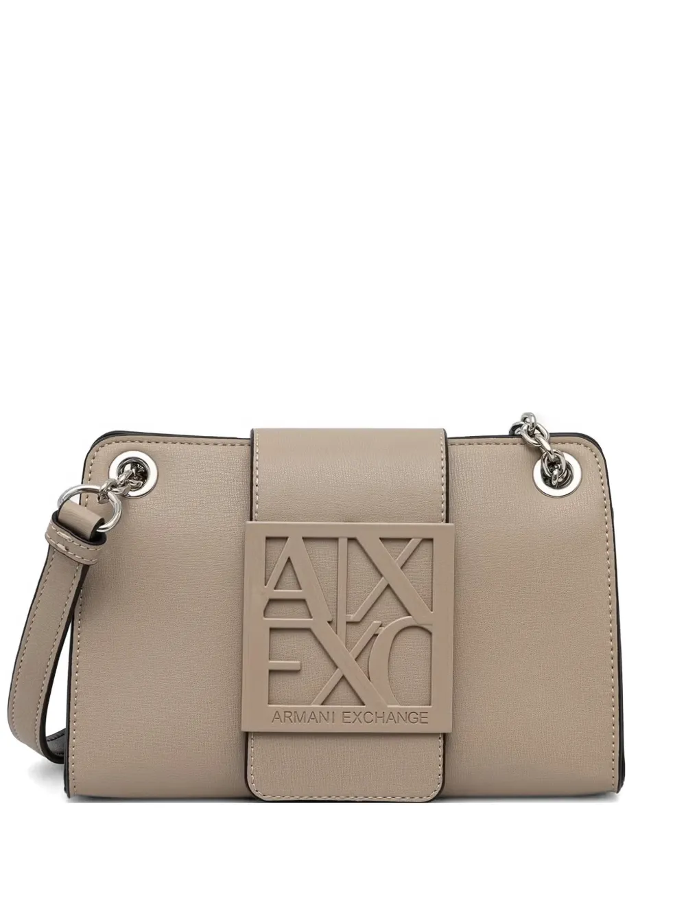 Armani Exchange mini Susy Zebra chain-link cross body bag - Toni neutri
