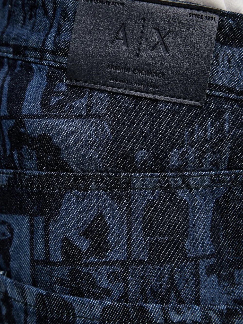 Armani Exchange Denim shorts Blauw