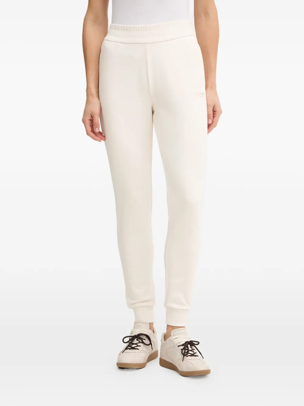 Armani Exchange logo-print elasticated-waist track pants - Toni neutri