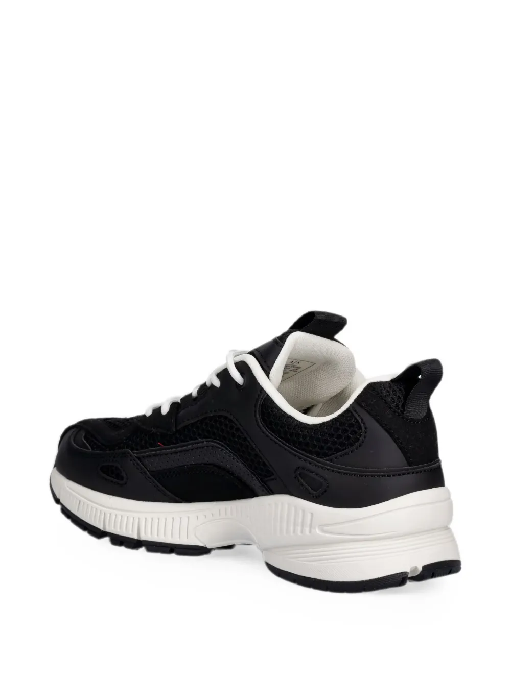 Armani Exchange panelled mesh-insert sneakers Zwart
