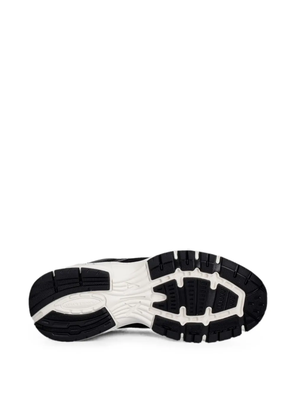Armani Exchange panelled mesh-insert sneakers Zwart