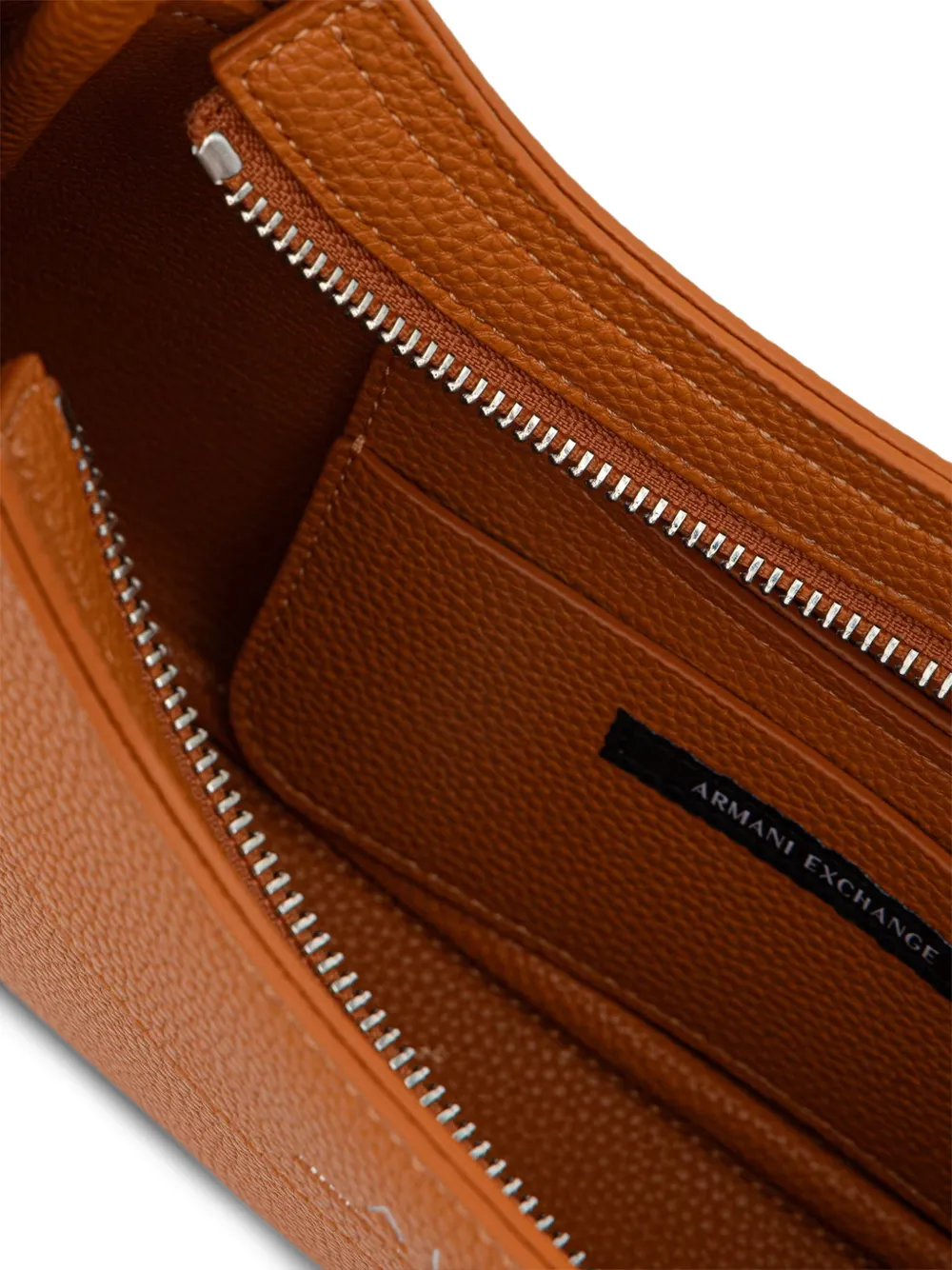 Armani Exchange Crossbodytas met textuur en logo-print Oranje