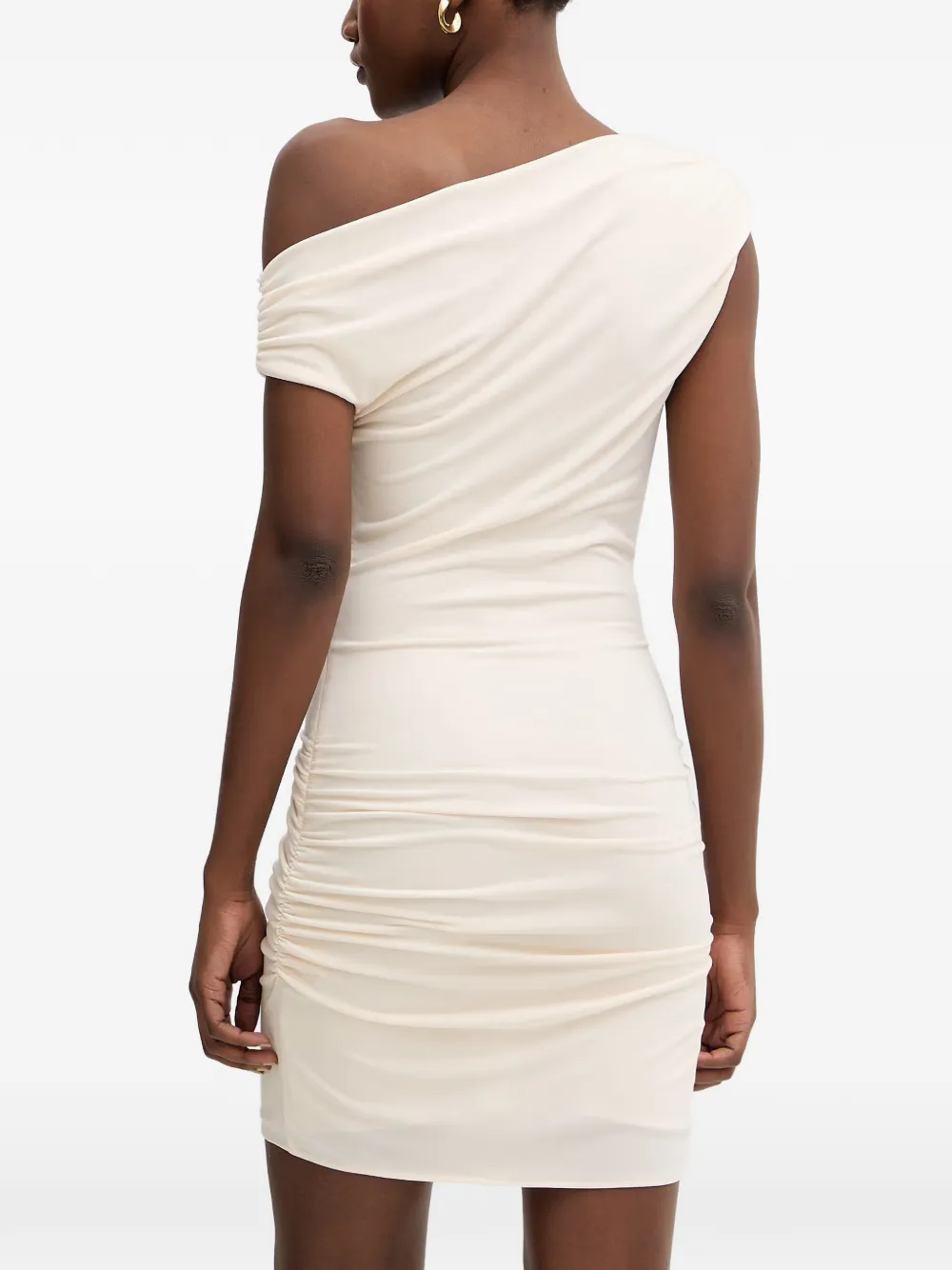 Aniye By Noah asymmetrische mini-jurk met ruches Beige