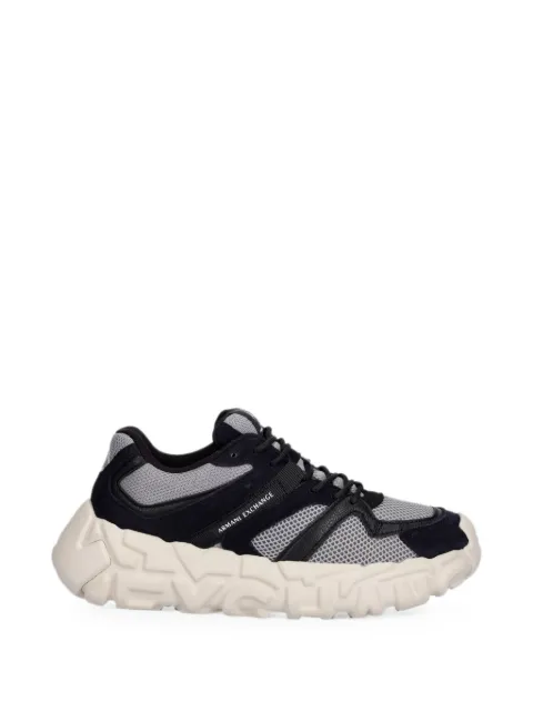Armani Exchange mesh-panelled chunky-sole sneakers