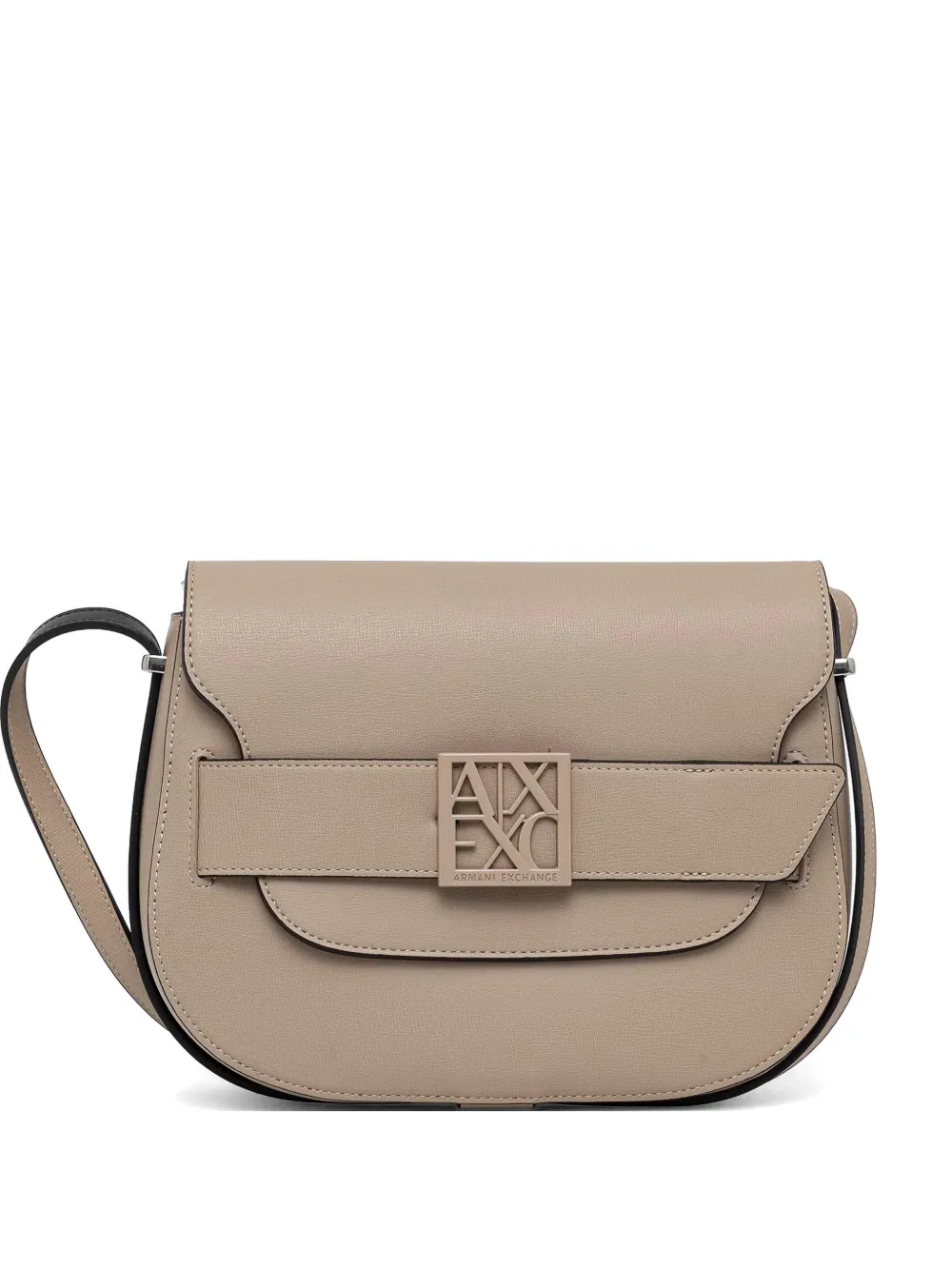 Armani Exchange logo-plaque cross body bag - Toni neutri
