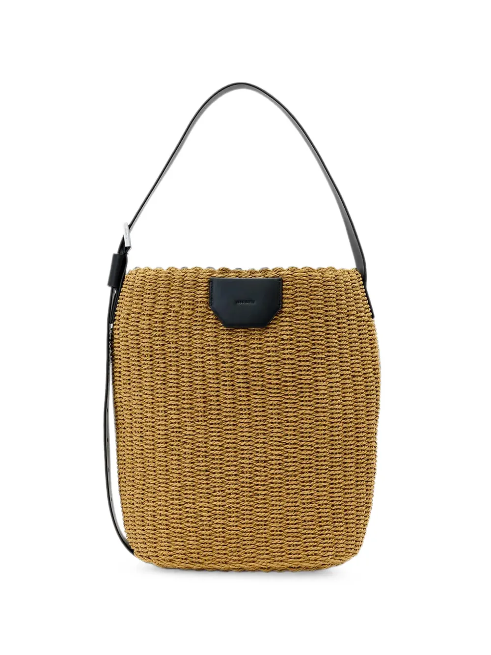 AllSaints Alba woven bucket bag - Nude