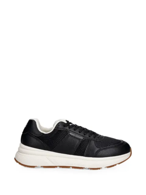 Armani Exchange tenis con paneles y logo estampado