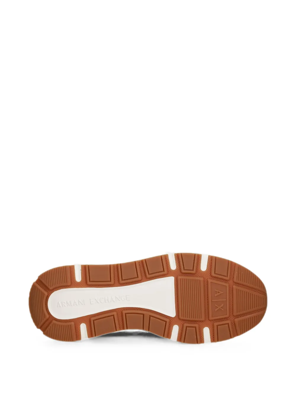 Armani Exchange logo-print panelled sneakers Zwart