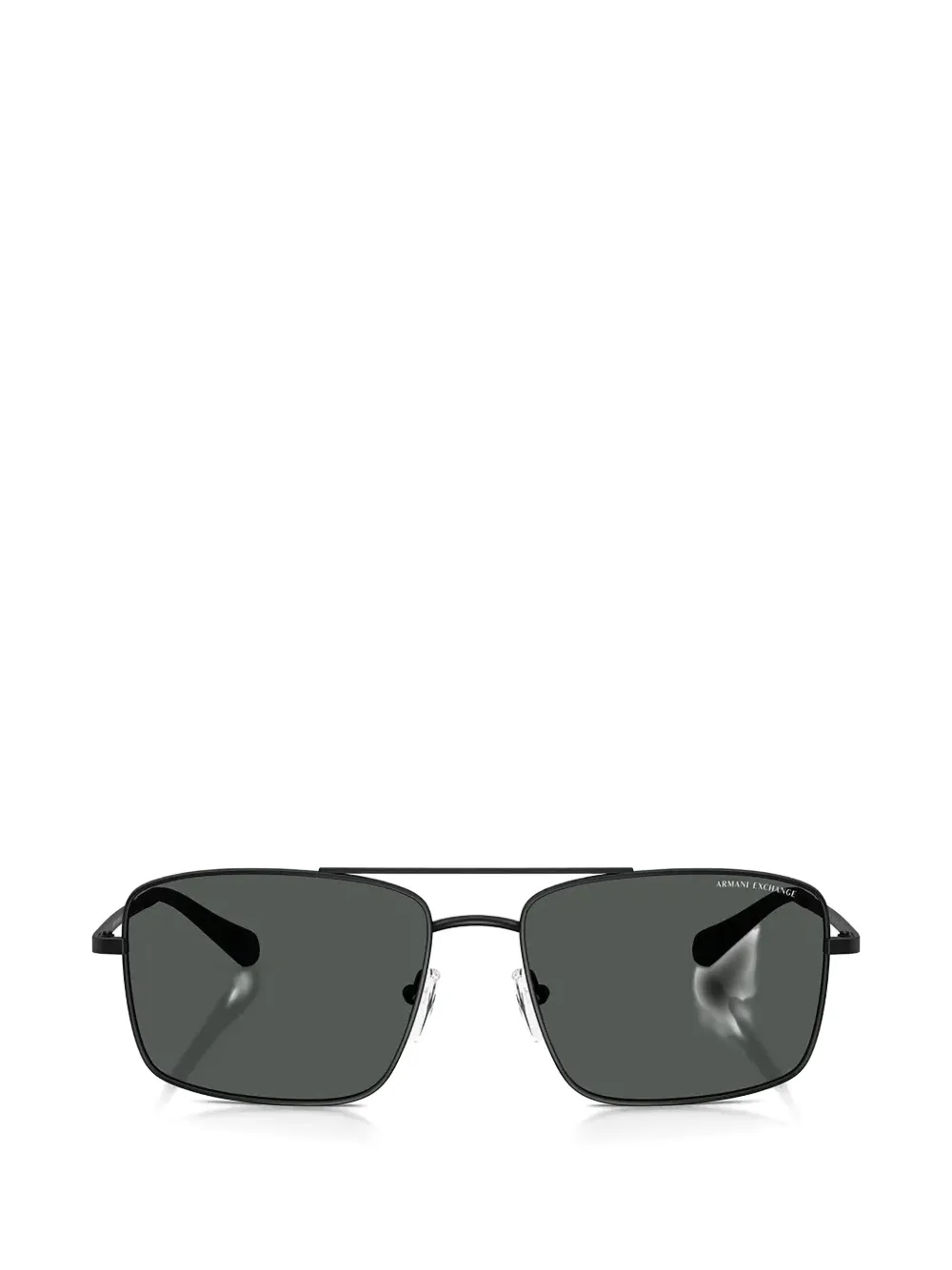 Armani Exchange rectangle-frame double-bridge sunglasses - Nero