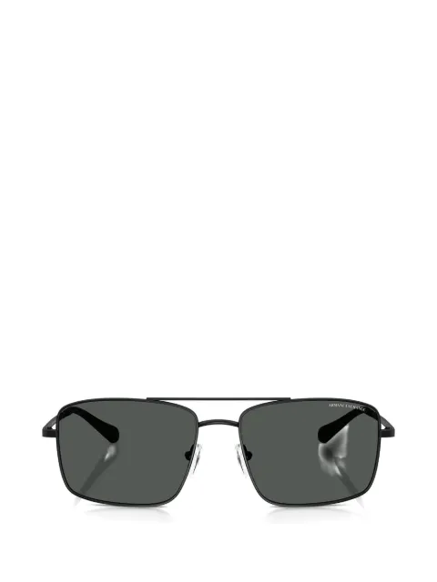 Armani Exchange rectangle-frame double-bridge sunglasses