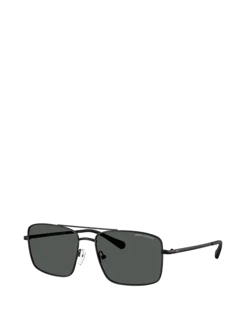 Armani Exchange rectangle-frame double-bridge sunglasses