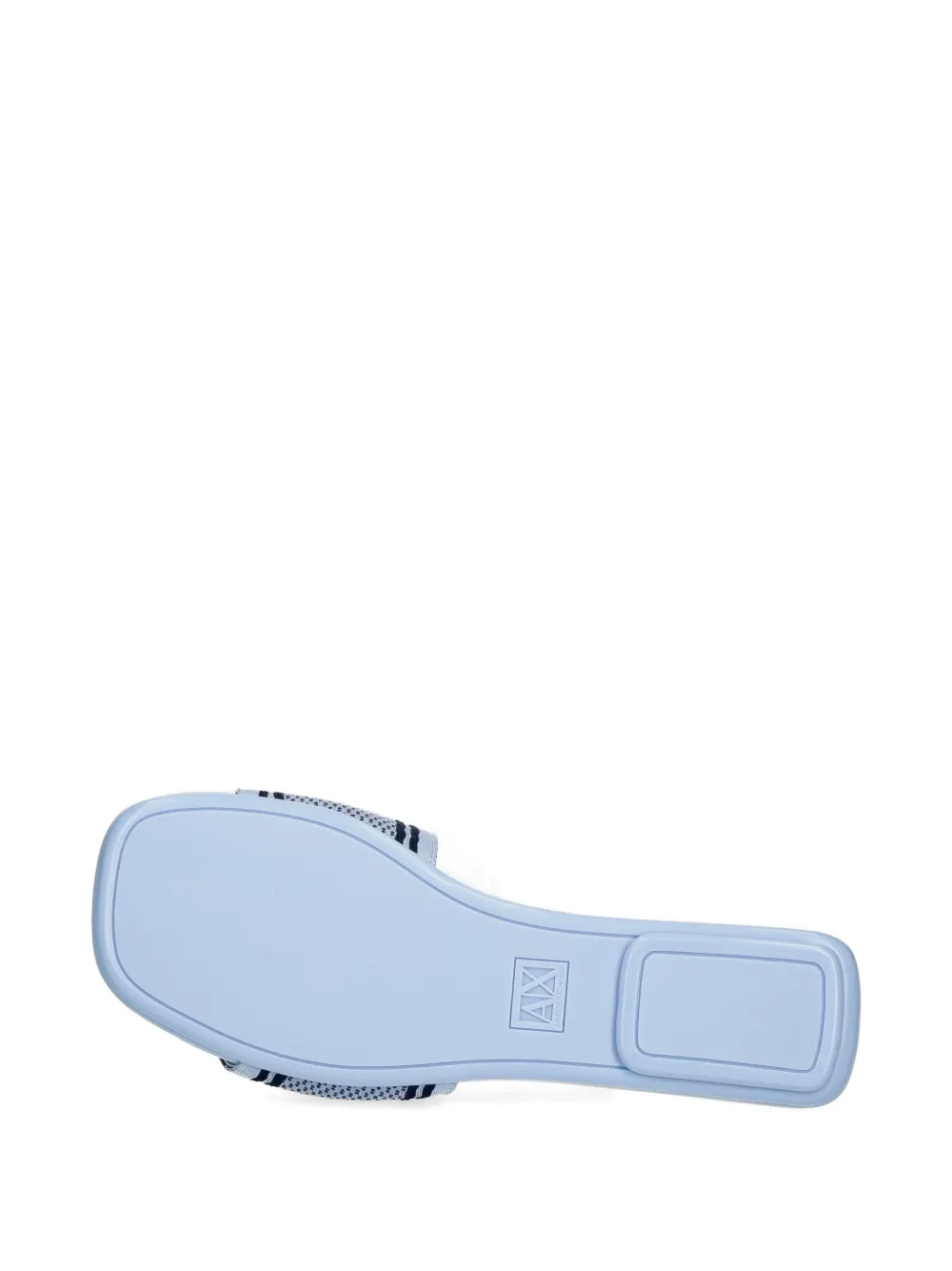 Armani Exchange logo-print slides Blauw