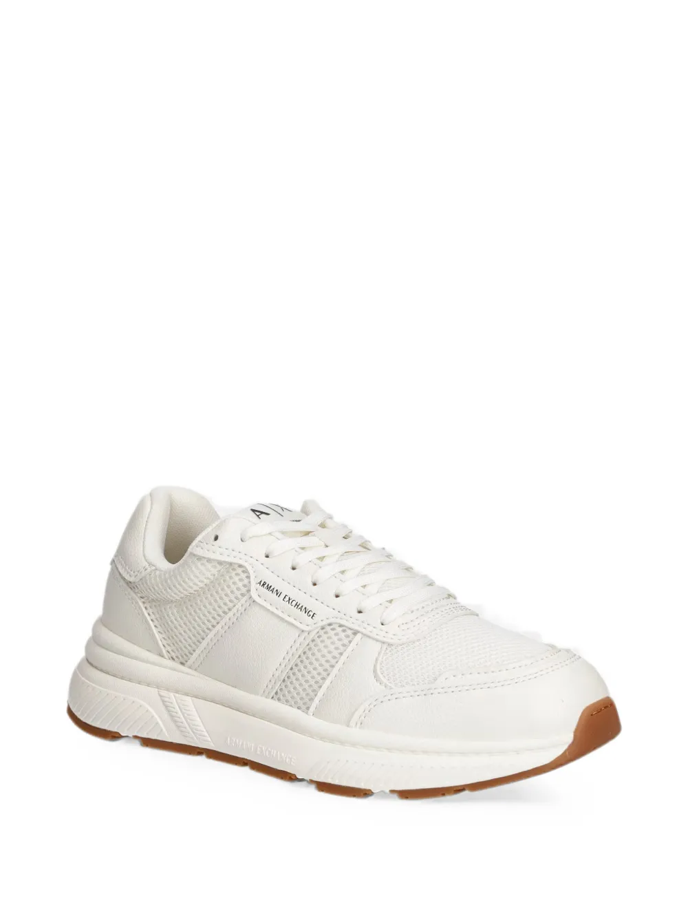 Armani Exchange Urban logo-print panelled sneakers Wit