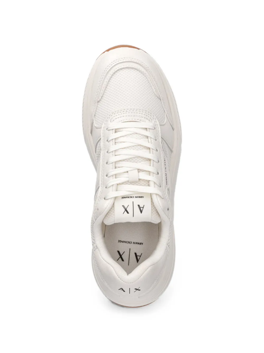 Armani Exchange Urban logo-print panelled sneakers Wit