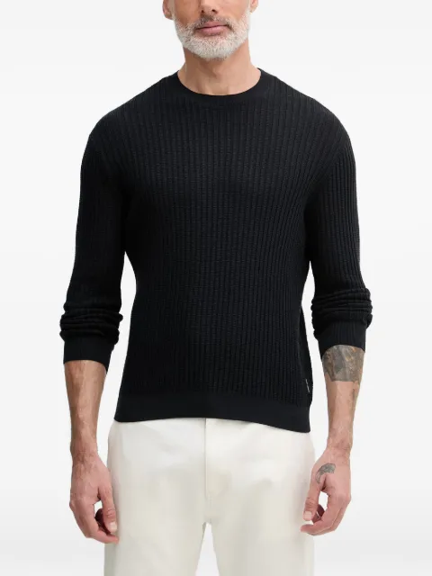 Armani Exchange ribbed-knit sweater