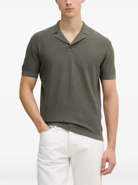 Armani Exchange ribbed-knit polo shirt
